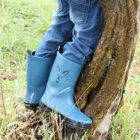 Deep Blue Kangaroo Gumboots