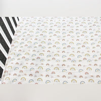 Stripey Rainbow Cot Sheet