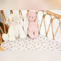 Stripey Rainbow Bassinet Sheet