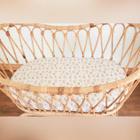 Stripey Rainbow Bassinet Sheet